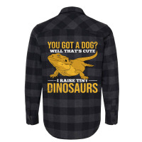 Tiny Dinosaurs Animal Pet Owner Reptile Funny Bearded Dragon Flannel Shirt | Artistshot