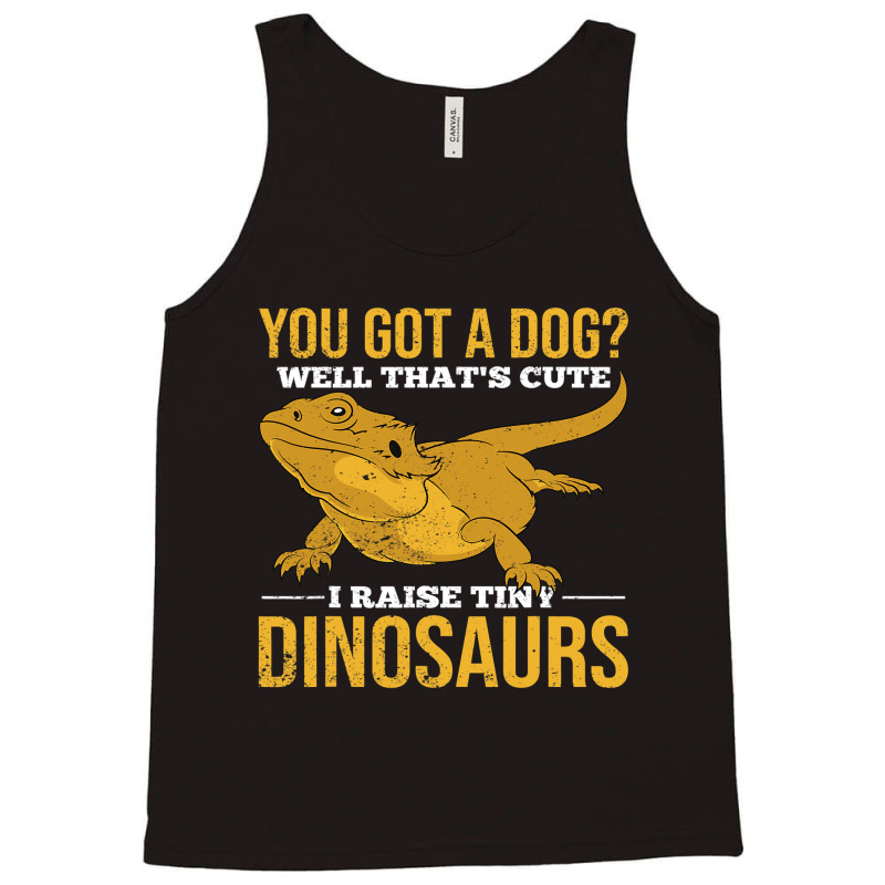 Tiny Dinosaurs Animal Pet Owner Reptile Funny Bearded Dragon Tank Top by AURRADILLARD | Artistshot