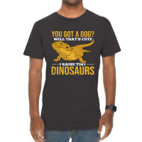 Tiny Dinosaurs Animal Pet Owner Reptile Funny Bearded Dragon Vintage T-shirt | Artistshot