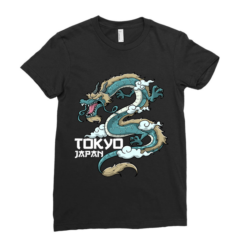 Tokyo Japan Dragon Ladies Fitted T-Shirt by AURRADILLARD | Artistshot