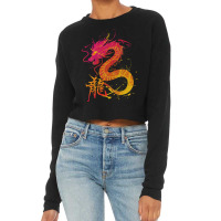 Traditional Chinese Dragon Cropped Sweater | Artistshot