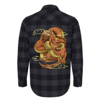 Traditional Power Chinese Symbol Dragon Strength East Asia Flannel Shirt | Artistshot