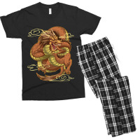 Traditional Power Chinese Symbol Dragon Strength East Asia Men's T-shirt Pajama Set | Artistshot