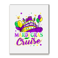 Mardi Gras Cruise Ship Cruising Party Mardi Gras New Orleans T Shirt Metal Print Vertical | Artistshot