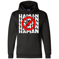 Purim Anti Haman Costume Funny Haman Hebrew Jewish Holiday C T Shirt Champion Hoodie | Artistshot