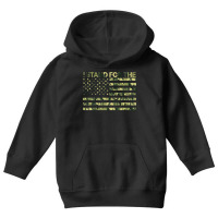 I Stand The Flag Camo Usa Flag Veteran Youth Hoodie | Artistshot