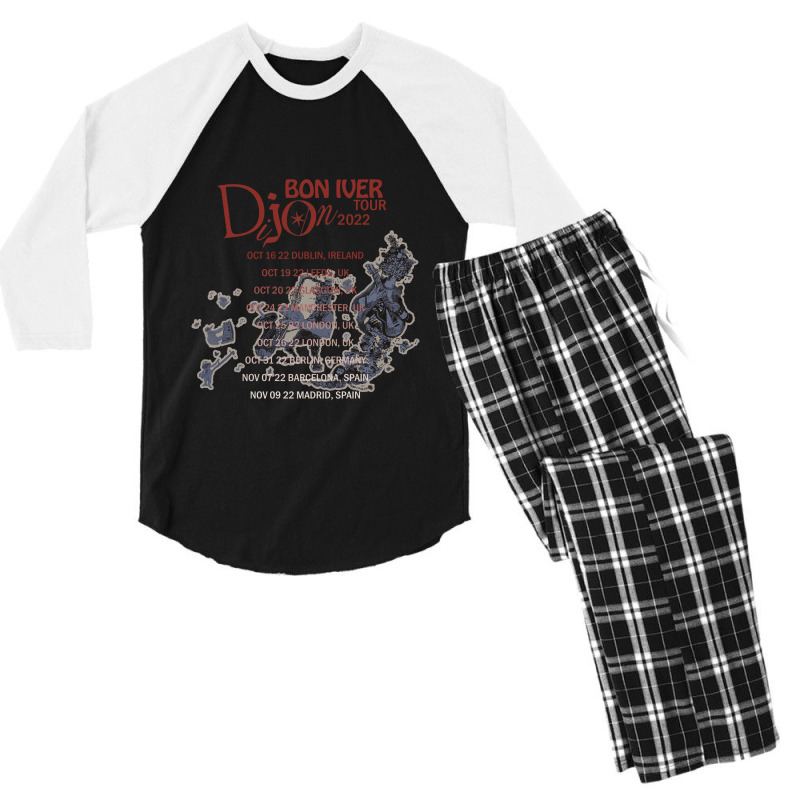 Jagjaguwar 4ad I,i 22, A Million Men's 3/4 Sleeve Pajama Set by jaseqero880815 | Artistshot