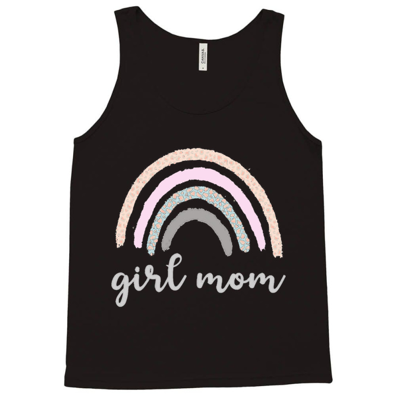 Gift,girl Mom Mama Rainbow With Leopard Skin Print Tank Top | Artistshot