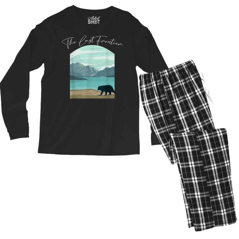 Alaskan Bear   Alaska Grizzly Bears   Mountain Souvenir T Shirt Men's Long Sleeve Pajama Set | Artistshot