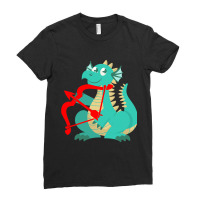 Valentines Day Dragon Red Cupid Bow Ladies Fitted T-shirt | Artistshot