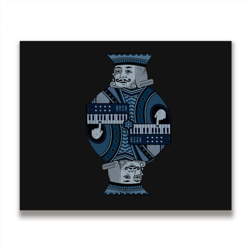 Synthesizer King Metal Print Horizontal | Artistshot