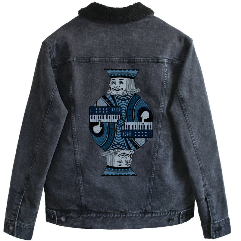 Synthesizer King Unisex Sherpa-lined Denim Jacket | Artistshot