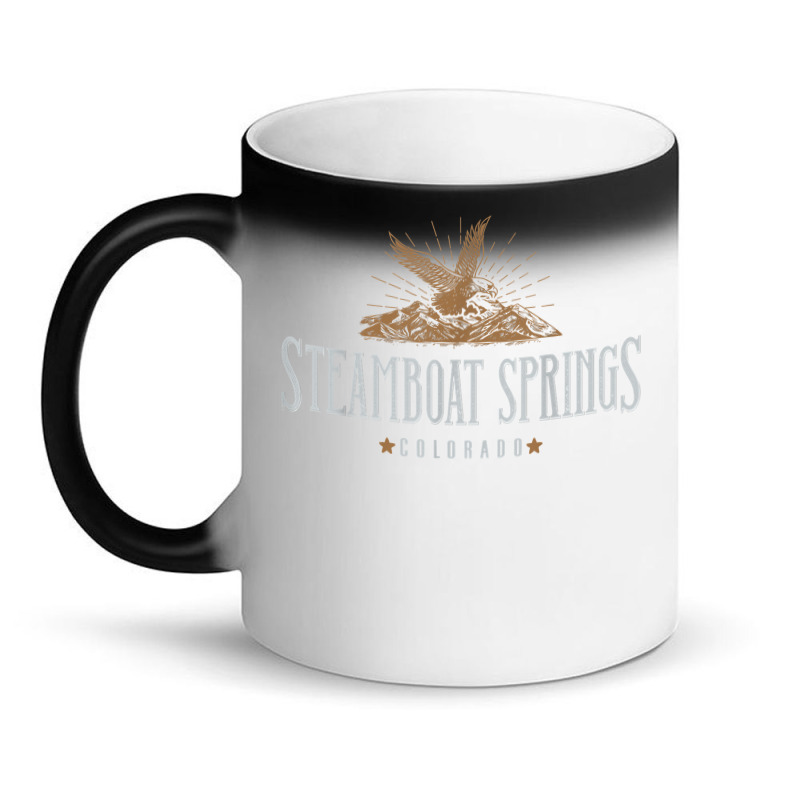 Steamboat Springs Mountains Colorado Hiking Outdoors Eagle T Shirt Magic Mug | Artistshot