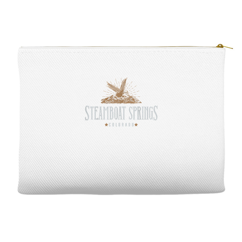 Steamboat Springs Mountains Colorado Hiking Outdoors Eagle T Shirt Accessory Pouches | Artistshot