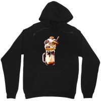 Chocolate Vanilla Milkshake  Caramel Overshake Topped With Pop Unisex Hoodie | Artistshot