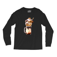 Chocolate Vanilla Milkshake  Caramel Overshake Topped With Pop Long Sleeve Shirts | Artistshot