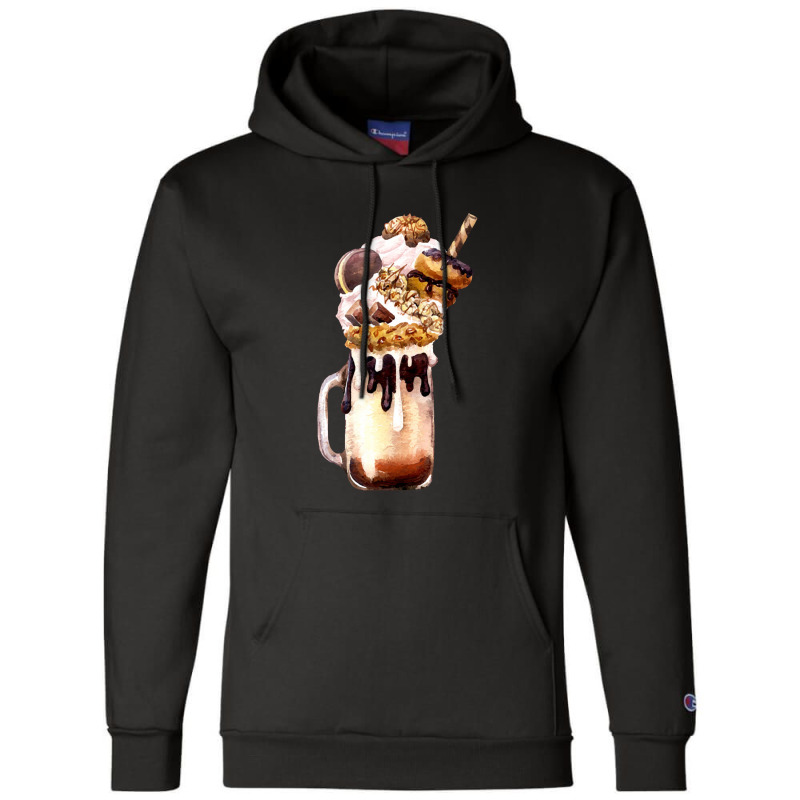 Chocolate Vanilla Milkshake  Caramel Overshake Topped With Pop Champion Hoodie by semartahu | Artistshot