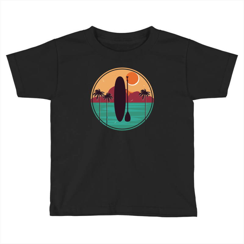 Vintage Summer Stand Up Paddle | Board Sup T-shirt Toddler T-shirt | Artistshot