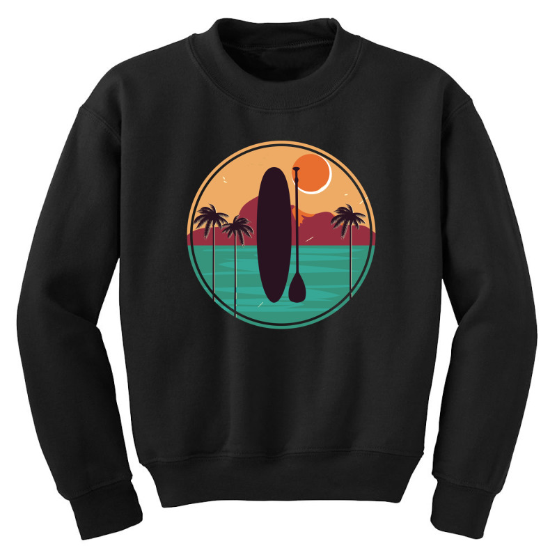 Vintage Summer Stand Up Paddle | Board Sup T-shirt Youth Sweatshirt | Artistshot