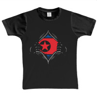 North Korea  Two Hands Ripping Revealing Flag Of North Korea Graphic Youth T-shirt | Artistshot