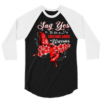 Substance Abuse Warrior Red Butterfly Womens T Shirt 3/4 Sleeve Shirt | Artistshot