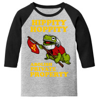 Hippity Hoppity Abolish Private Property Youth 3/4 Sleeve | Artistshot