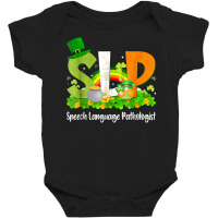 Speech Language Pathologist St Patrick's Day Slp Therapy T Shirt Baby Bodysuit | Artistshot