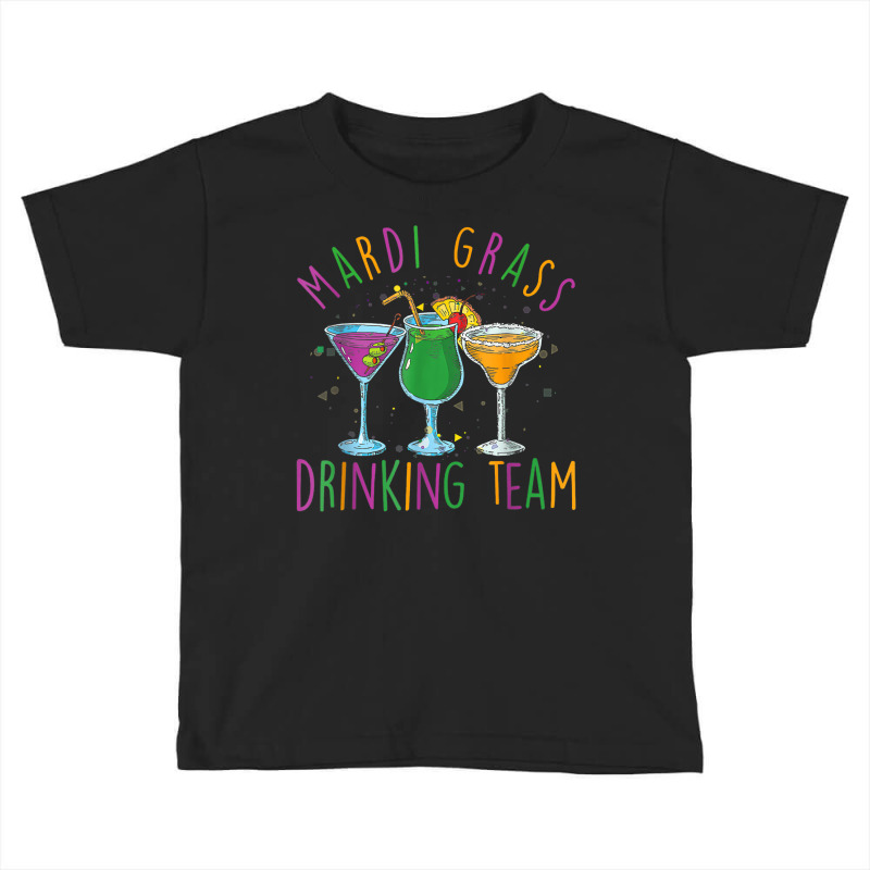 Mardi Gras Party Drinking Team Drunk Carnival Parade Costume T Shirt Toddler T-shirt by omano | Artistshot