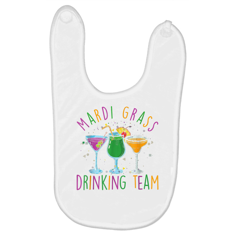 Mardi Gras Party Drinking Team Drunk Carnival Parade Costume T Shirt Baby Bibs by omano | Artistshot