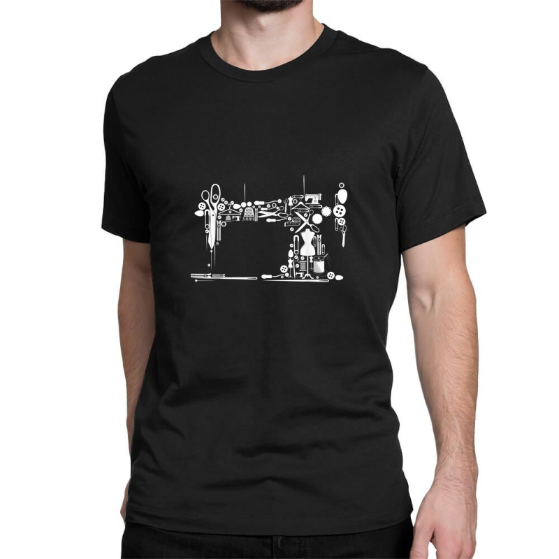 Sewing Machine Quilting Design For Women Classic T-shirt by Alexsmith | Artistshot