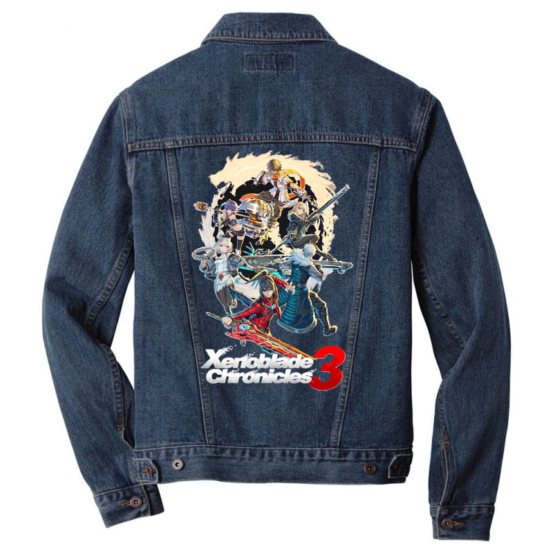 Times Of Xenoblade Men Denim Jacket | Artistshot