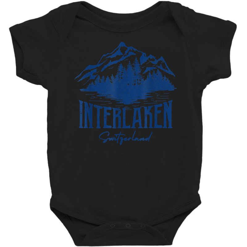 Interlaken Switzerland   Hiking Interlaken T Shirt Baby Bodysuit by wiltoban | Artistshot