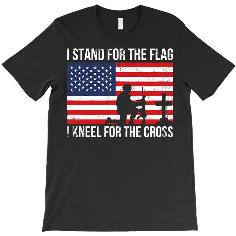 I Stand The Flag Proud Military Meme T-Shirt by AdeArt | Artistshot