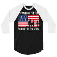 I Stand The Flag Proud Military Meme 3/4 Sleeve Shirt | Artistshot