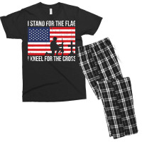 I Stand The Flag Proud Military Meme Men's T-shirt Pajama Set | Artistshot