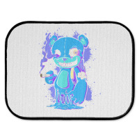 Funny Weed Smoking Teddy Bear 420 Drip Marijuana Lover T Shirt Rear Car Mat | Artistshot