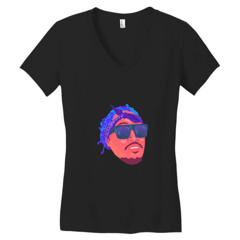 Future Face Women's V-Neck T-Shirt by SalvadorLVerdin | Artistshot