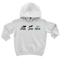 Run Jump Splash  Dock Diving  Dog Lover T Shirt Toddler Hoodie | Artistshot