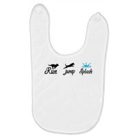 Run Jump Splash  Dock Diving  Dog Lover T Shirt Baby Bibs | Artistshot