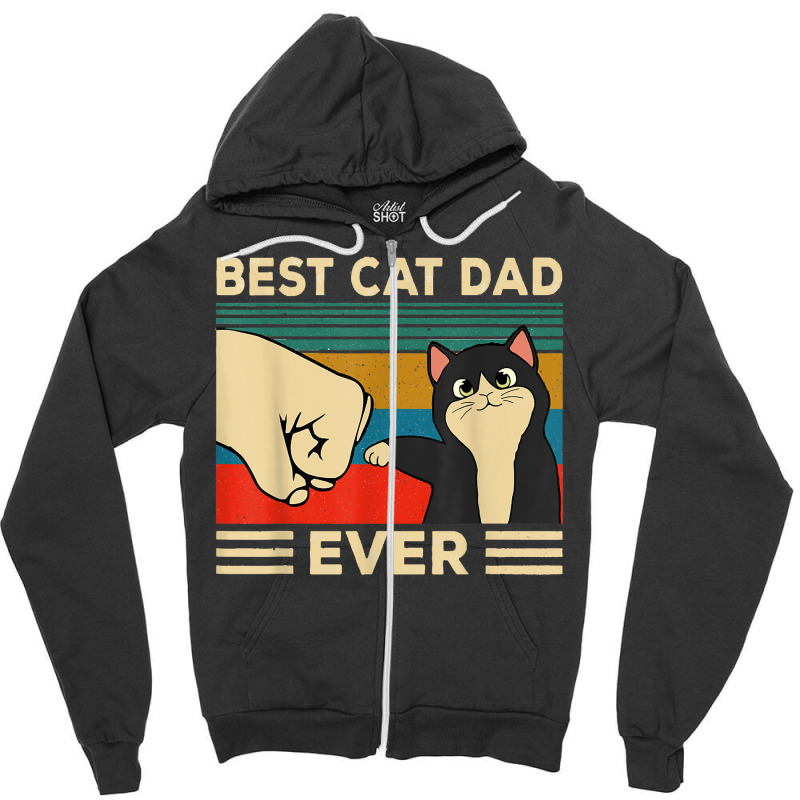 Best Cat Dad Ever Shirt T Shirt Zipper Hoodie | Artistshot