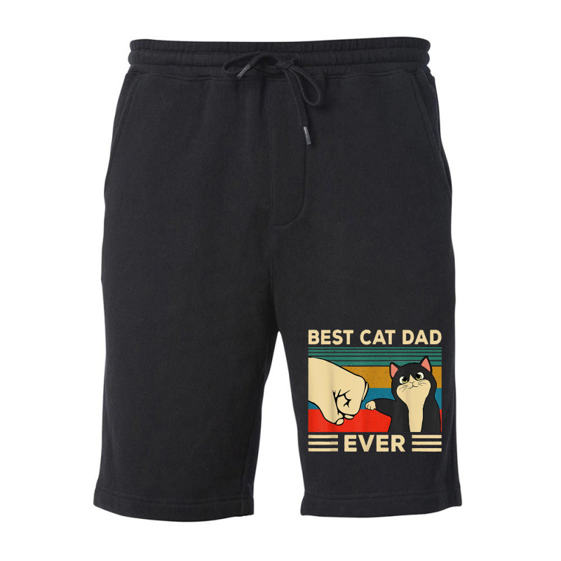 Best Cat Dad Ever Shirt T Shirt Fleece Short | Artistshot