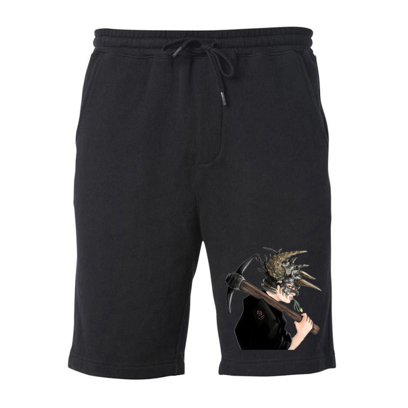 Moody Knight With Spikes Fleece Short | Artistshot