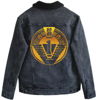 Stargate Sg1 Gold Unisex Sherpa-lined Denim Jacket | Artistshot