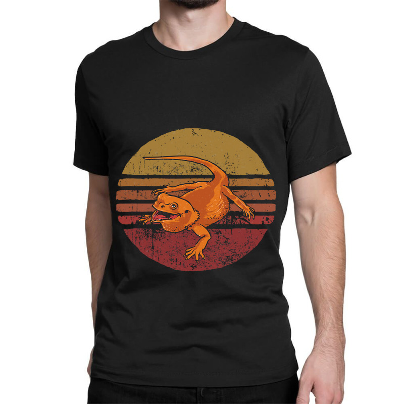 Vintage Bearded Dragon Retro Style Bearded Lover Classic T-shirt by AURRADILLARD | Artistshot