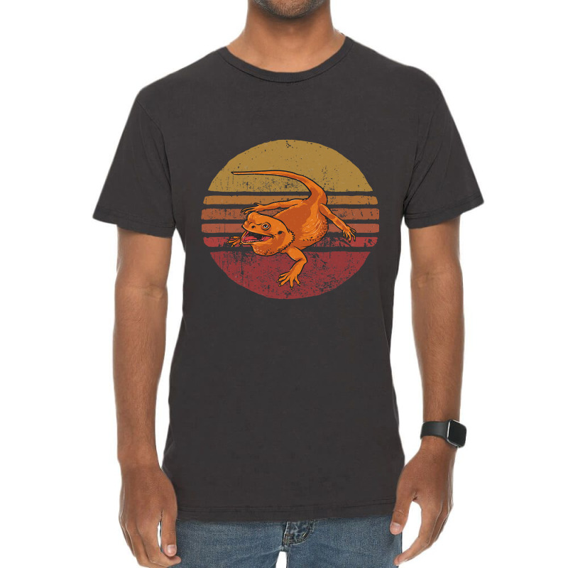 Vintage Bearded Dragon Retro Style Bearded Lover Vintage T-Shirt by AURRADILLARD | Artistshot