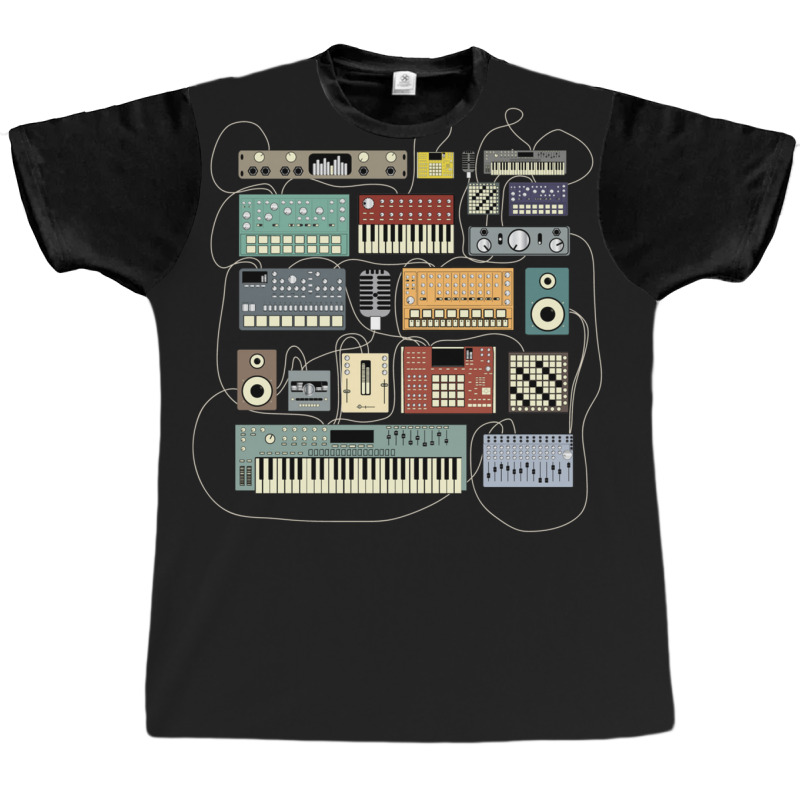 Electronic Musician Synthesizer And Drum Machine Dj 1 Graphic T-shirt | Artistshot