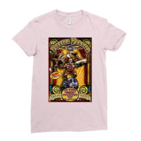 The Strongman Sideshow Poster Ladies Fitted T-shirt | Artistshot