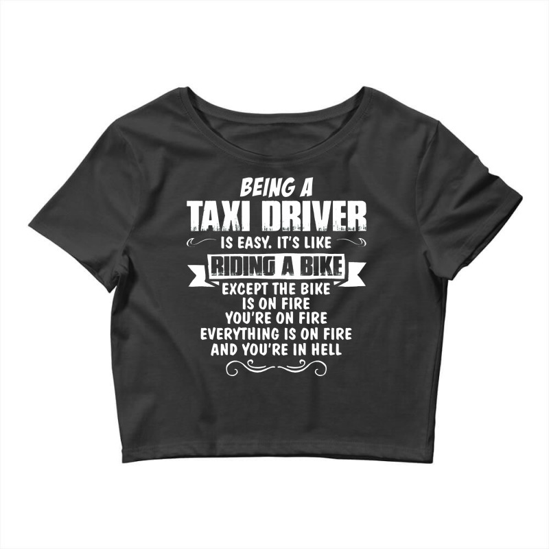 Being A Taxi Driver Crop Top by sugirah | Artistshot