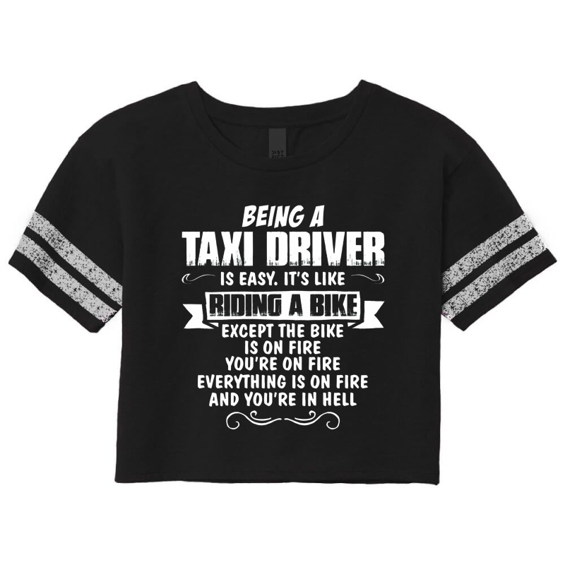 Being A Taxi Driver Scorecard Crop Tee by sugirah | Artistshot