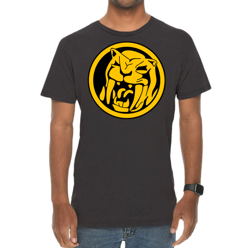 Saber Toothed Tiger Dinozord Coin Vintage T-Shirt by rakhamaddixm | Artistshot